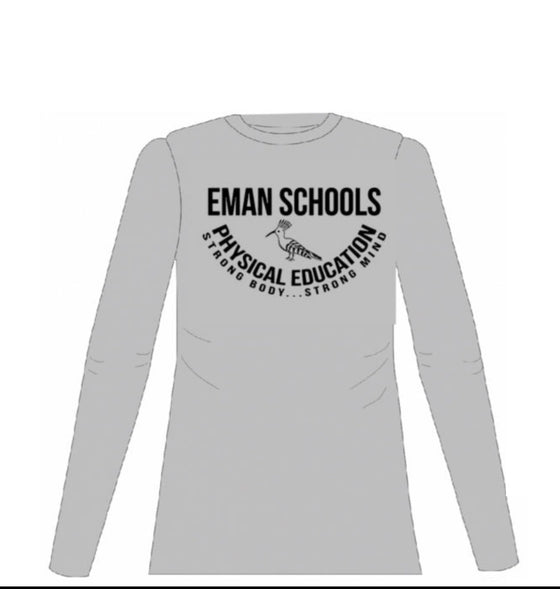 EMAN SCHOOL GIRLS long sleeve GYM Shirt