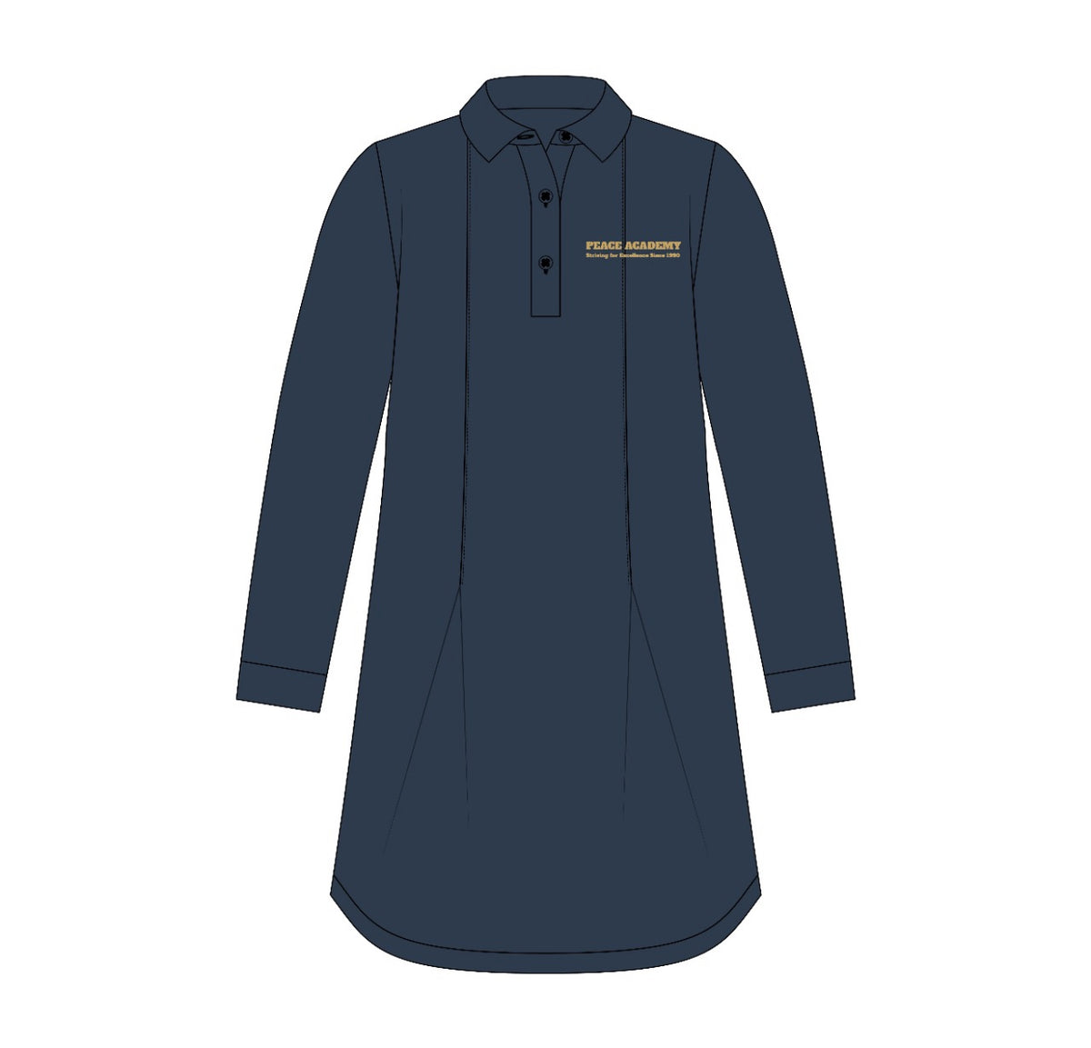 Peace Academy Elementary School Girls Dress(long sleeve) – Verona Uniforms