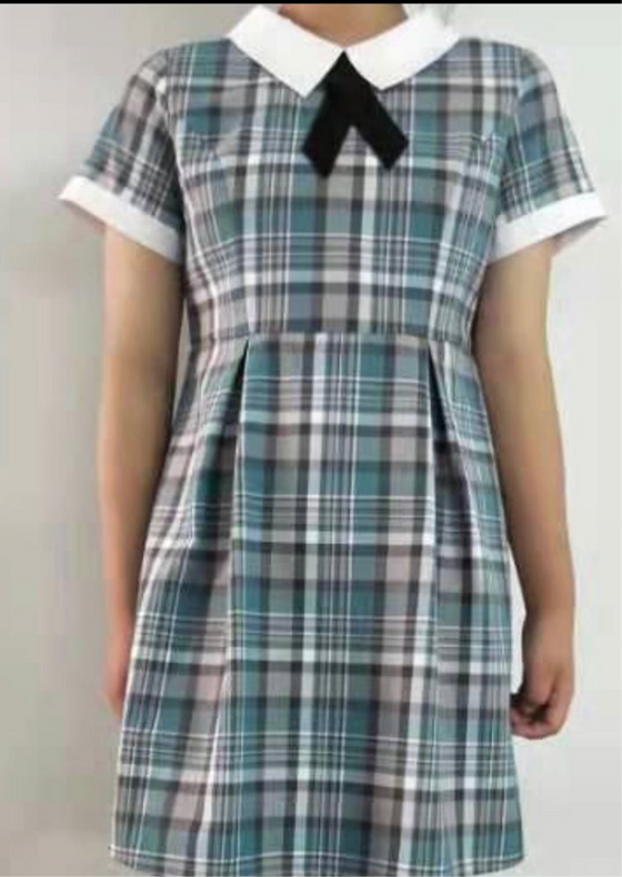 AYA Elementary Girls Dress (long sleeve) (PLAID)