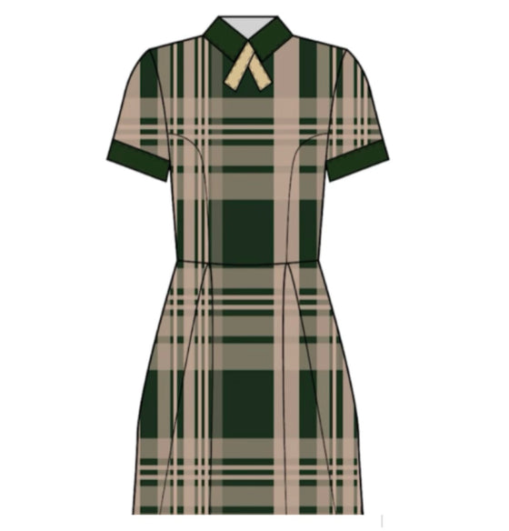 EMAN SCHOOL PLAID DRESS