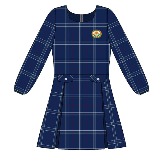 ACA Elementary Custom Plaid Dress long sleeve