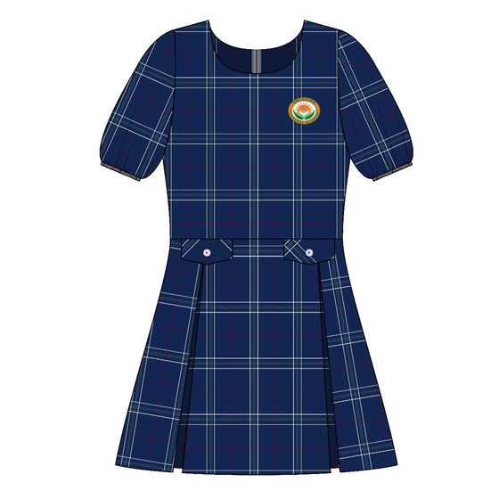 ACA Elementary Custom Plaid Dress short sleeve