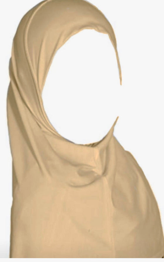 MQYC Little Girls Beige Hijab