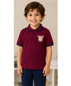 HUDA ACADEMY Boys polo shirt Burgundy (Short sleeve)