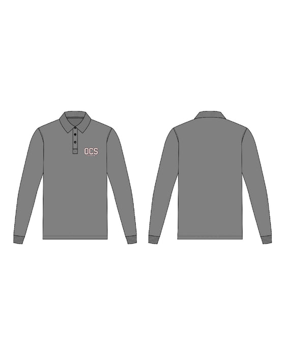 OCS Montessori Polo Shirt boys (Long Sleeve) Grey