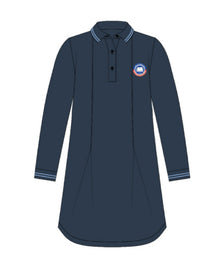  HQA GIRLS Polo Dress - NAVY BLUE (LONG SLEEVE)