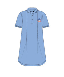 HQA GIRLS polo dress - LIGHT BLUE (SHORT SLEEVE)