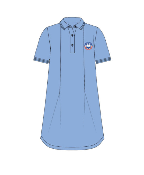 HQA GIRLS polo dress - LIGHT BLUE (SHORT SLEEVE)
