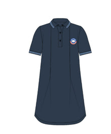 HQA GIRLS polo dress - NAVY BLUE (SHORT SLEEVE)