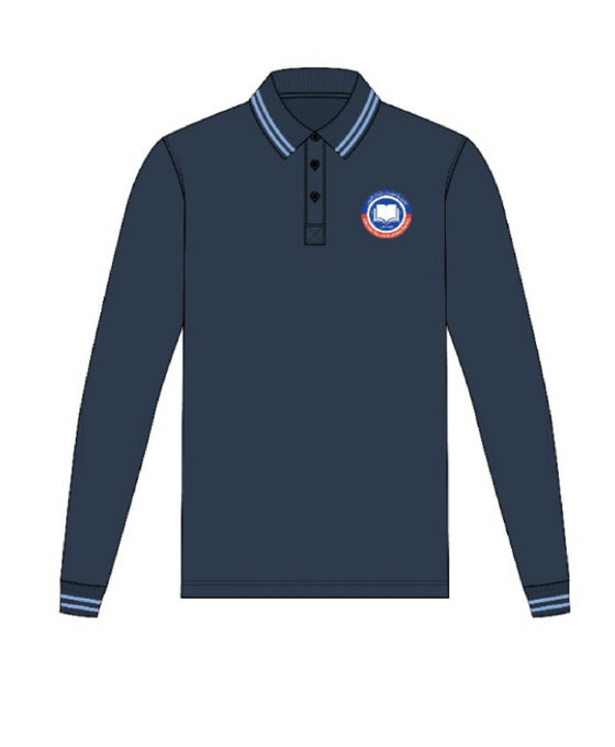 HQA BOYS POLO TSHIRT - NAVY BLUE (LONG SLEEVE)