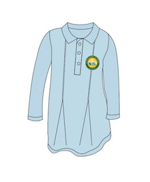  NISL Elementary School Girls Polo Dress - Blue