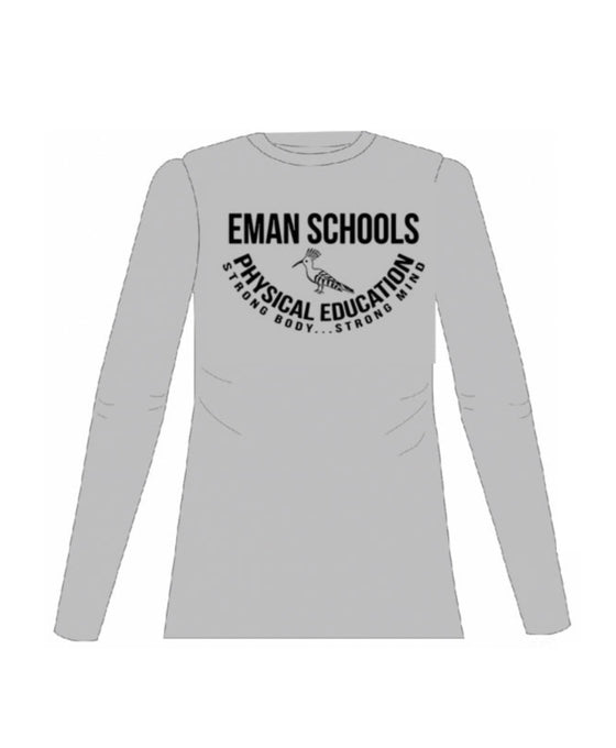 EMAN SCHOOL GIRLS GYM SHIRT - LONG SLEEVE