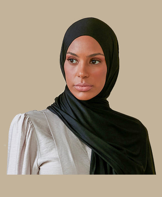 Peace Academy High School Instant Jersey Hijab (Black)