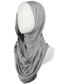  Radiant Stem Academy Instant Jersey Hijab (Grey)