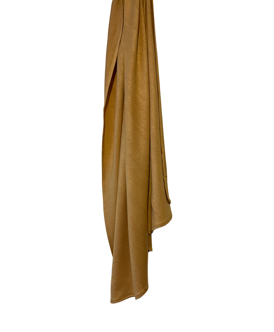 Luxury Jersey Hijab - Dusty Mustard