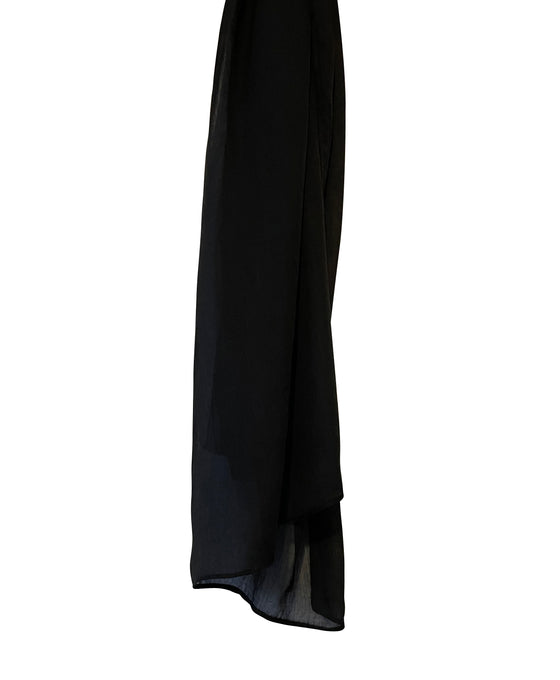 Viscose Basic Size Hijab - Black