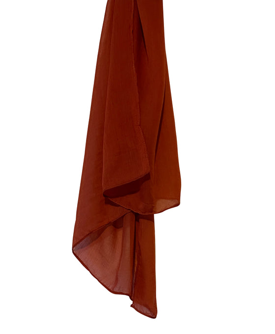 Viscose Maxi Size Hijab - Rust