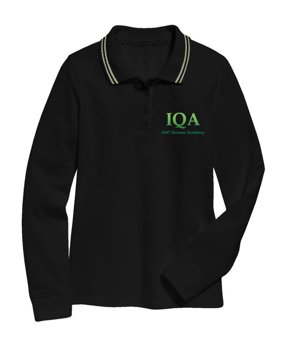 IQA Boys Middle/High School Long Sleeve Polo Shirt